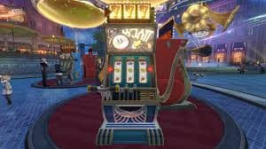 Online slot game interface showing reels and symbols for 888casino players